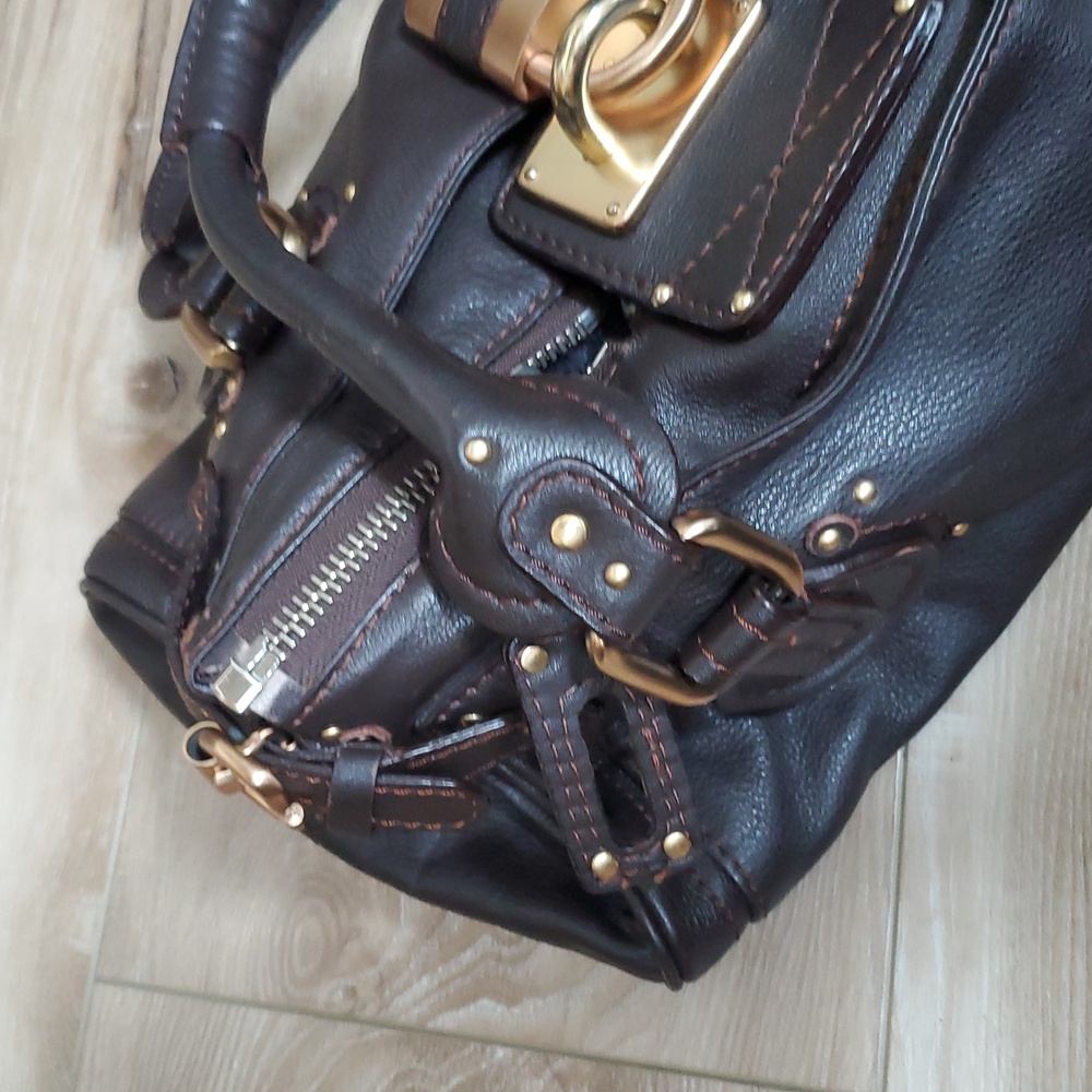 ***SOLD*** Vintage Chloe Paddington Dark Brown With Lock & Key - Picture 8 of 17